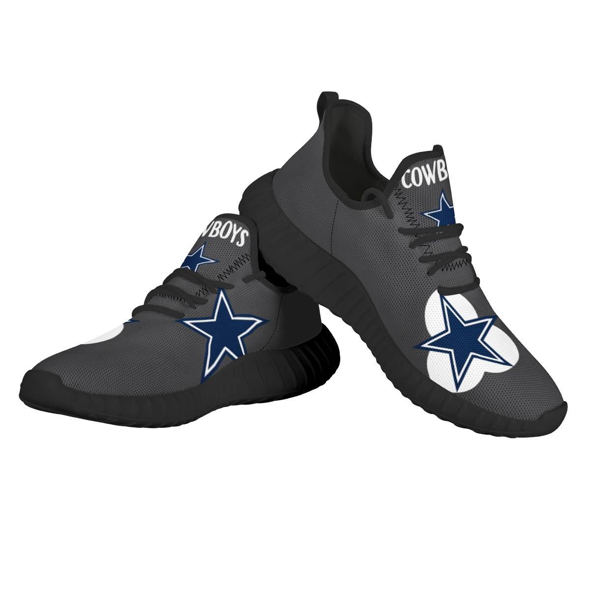 Women's NFL Dallas Cowboys Mesh Knit Sneakers/Shoes 016